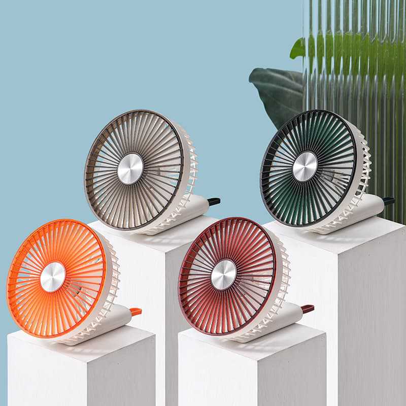Portable USB Desk Fan Rechargeable Foldable Stand Adjustable Tilt Unisex