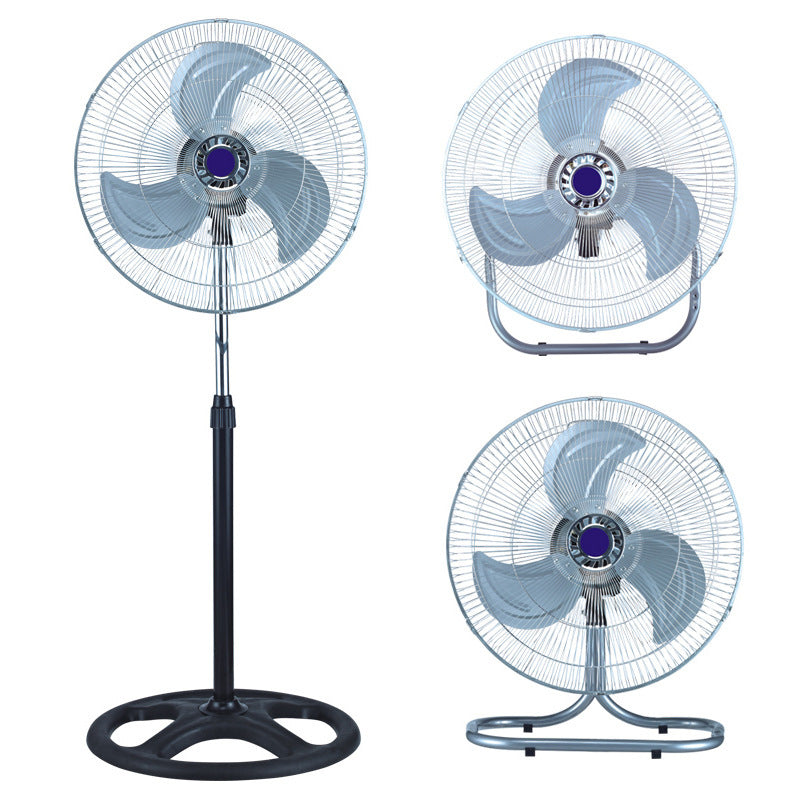 Unisex Stand Fan with Adjustable Height and Quiet Modes for Indoor Outdoor Use