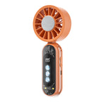 Handheld Fan Portable Rechargeable Battery-Powered Fan with LED Display