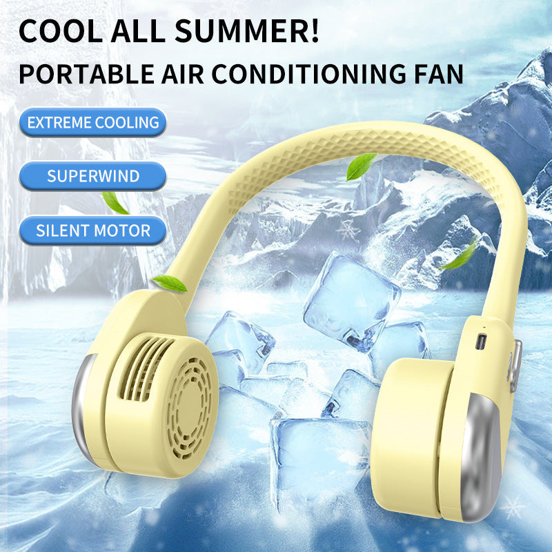 Wireless Bluetooth Headphones Women Lightweight Ergonomic Cooling Fan Long Battery Life