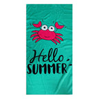 Brehn Beach Towel Soft Quick-Drying Microfiber Palm Tree Design Blue Large
