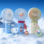 Portable Mini Handheld Fan Rechargeable USB Compact Lightweight with Animal Design