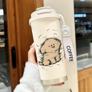 Ladies Insulated Water Bottle BPA-Free Plastic Flip Lid Hello Kitty Design