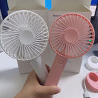 Portable Women's Hand Fan Harrow Compact Quiet with Multiple Speeds and Long Battery Life