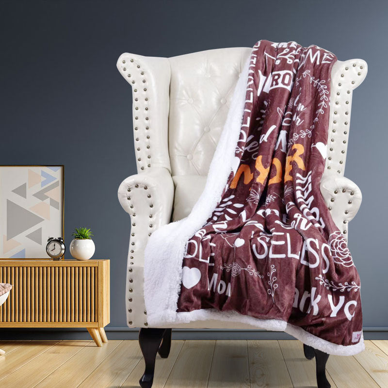 Brehn Ladies Snuggle Blanket Ultra-Soft Polyester Cozy Large Cuddle Throw for Two