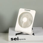 Portable Rechargeable Desk Fan with 360-Degree Rotation and Quiet Operation, Lightweight and Compact