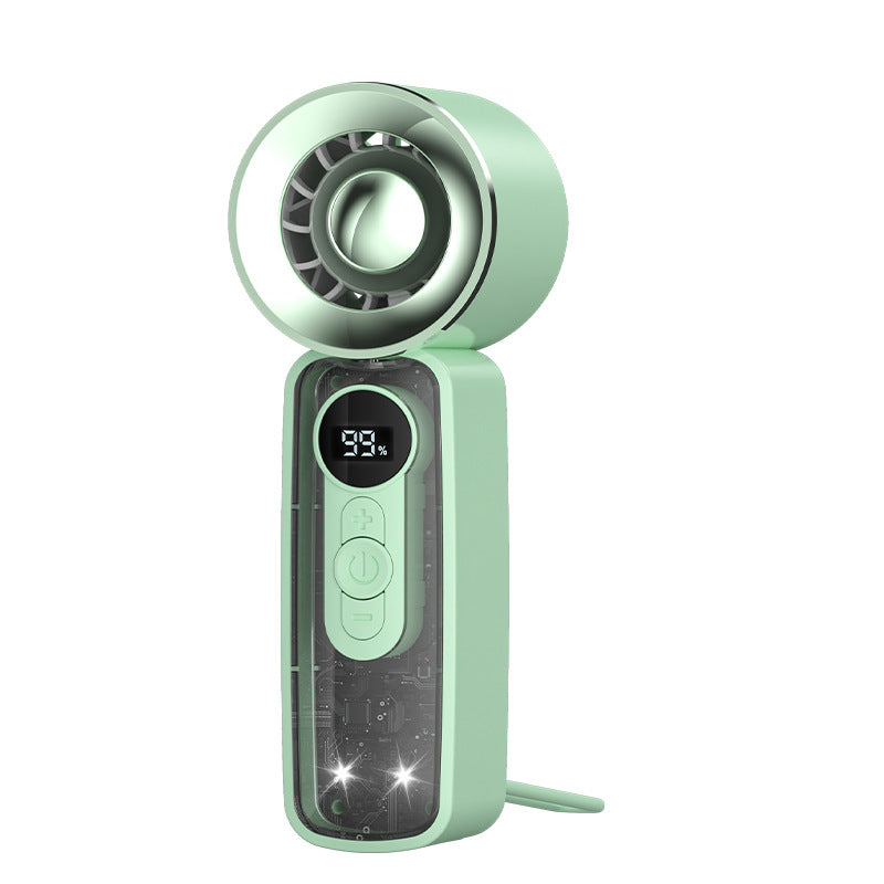 Portable Rechargeable Mini Air Conditioner with Adjustable Fan Speeds and LED Display
