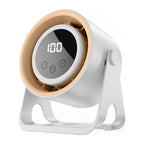 Portable Table Fan Compact Lightweight Adjustable Speed with LED Night Light
