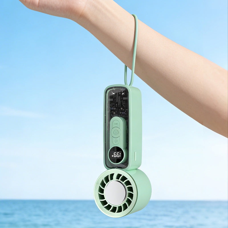 Portable Rechargeable Mini Fan Compact Lightweight Personal Cooling Fan with LED Battery Indicator