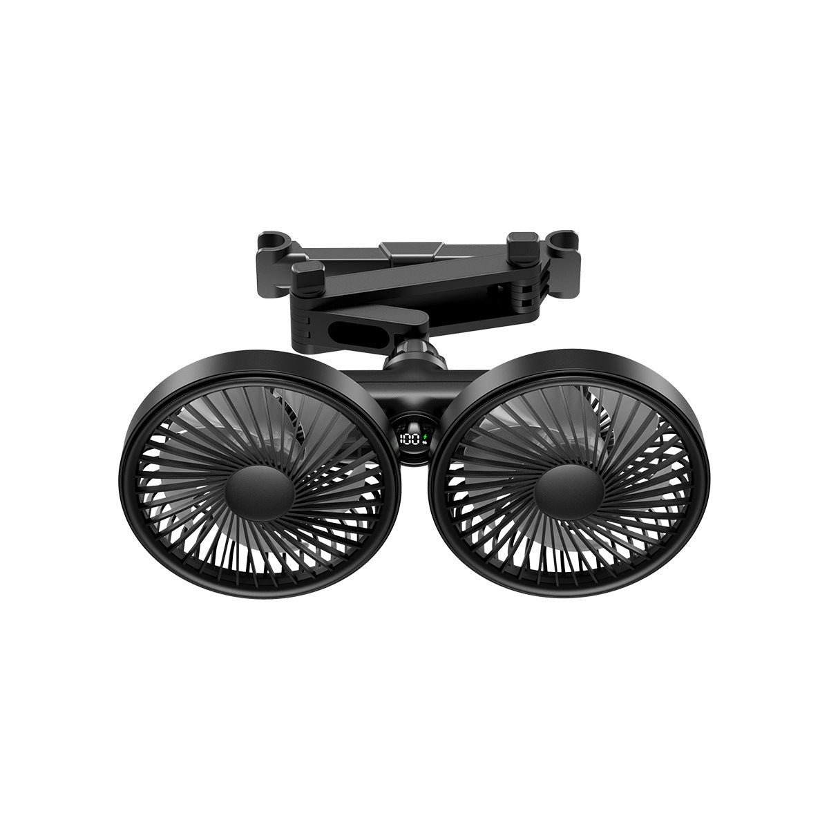 Dual-Head Adjustable Ceiling Fan with Rotatable Heads for Personalized Airflow