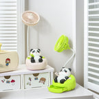 Portable Mini Fan USB Rechargeable Quiet Operation Cute Panda Design Compact Size