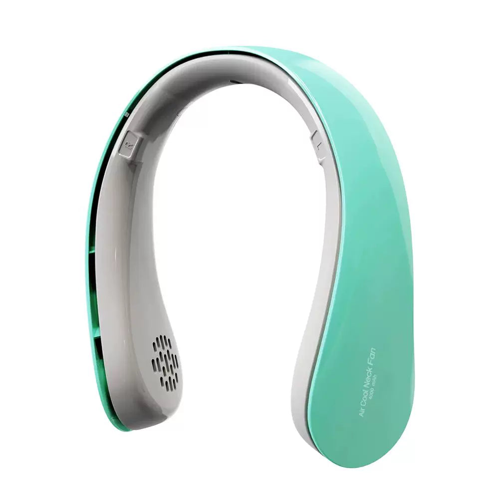 Portable Neck Fan Bladeless Hands-Free USB Rechargeable Whisper-Quiet Adjustable Airflow Unisex One Size