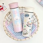 Women’s Insulated Coffee Thermos Lightweight Leak-Proof Travel Mug with Playful Design