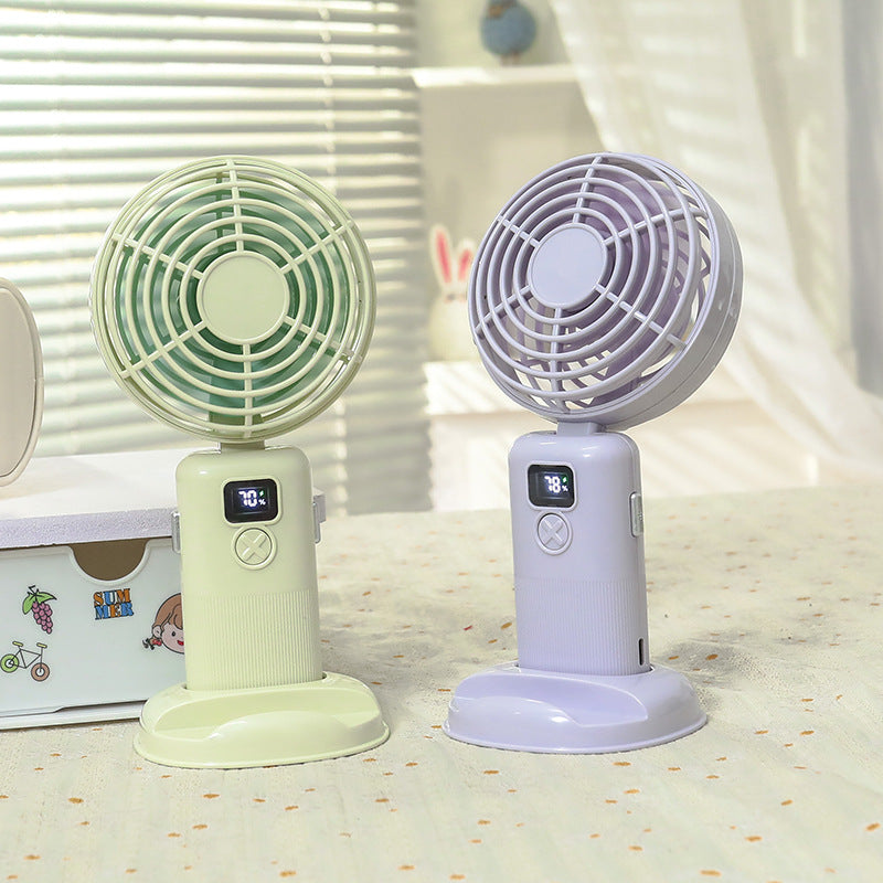 Portable Mini Fan with Digital Control USB Powered Compact Personal Cooling Fan