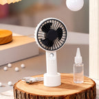 Portable Hand Fan with Spray Function USB Rechargeable Lightweight Personal Cooling Fan