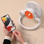 Rechargeable Table Fan Portable Foldable Stand Adjustable Angle Quiet DC Motor
