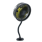 Dual Cooling Car Ventilation Fan Adjustable Speed Dual Head Portable