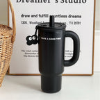 Women’s Stainless Steel Insulated Thermo Cup With Leak-Proof Lid and Straw, Matte Finish