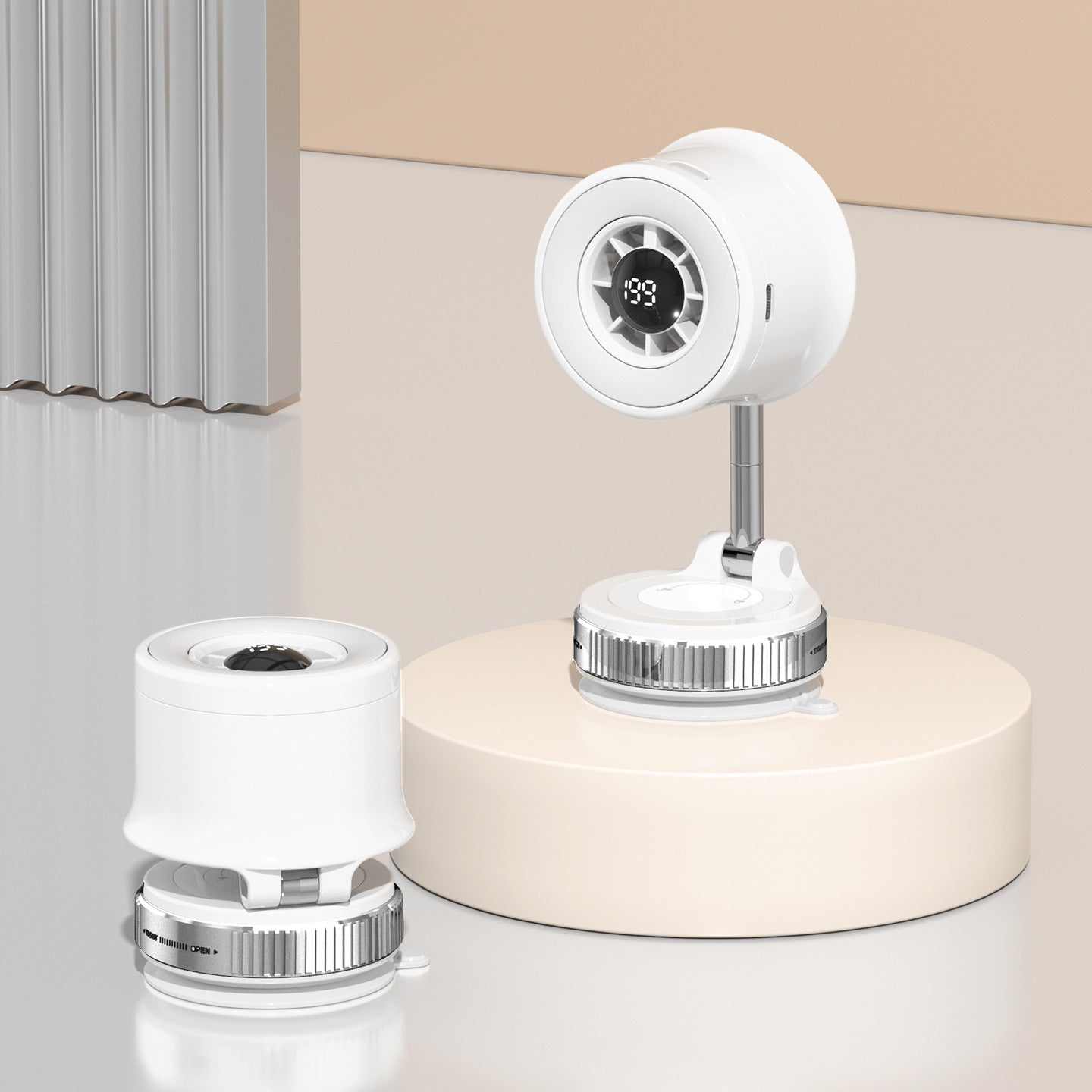 Smart Aroma Diffuser with LED Display and Voice Control Modern Design