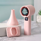 Portable Handheld Fan with LCD Display Multiple Speeds and Humidifier Function