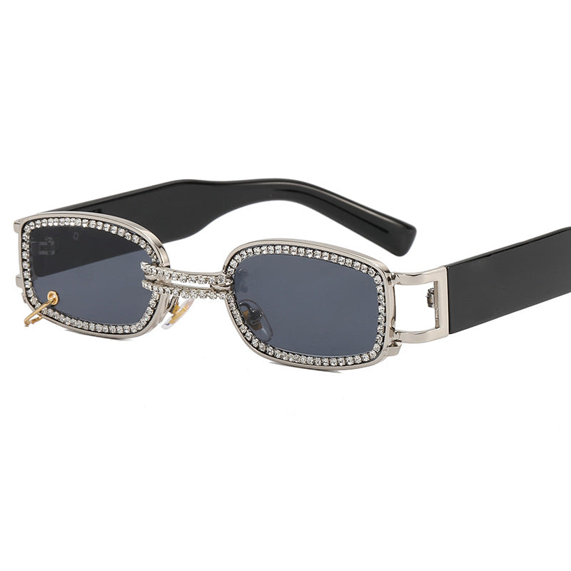Women's Sunglasses Crystal Frame Sparkling Metallic UV Protection Stylish Fashion Eyewear