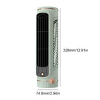 Rechargeable Vertical Personal Fan Slim Magnetic Base USB Portable Quiet