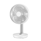 Height Adjustable Table Fan Quiet Operation Portable Cooling Desk Fan