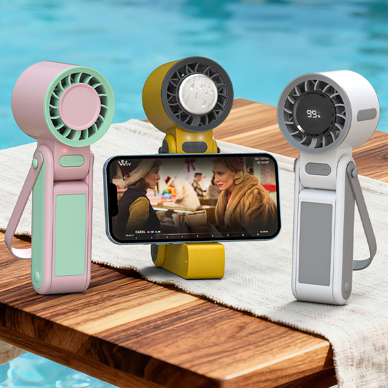 Portable Mini Fan Rechargeable USB Quiet Operation Adjustable Speed Compact Size
