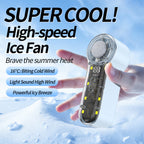 Portable Mini Cooling Fan With 199 Speeds and LED Display Compact Handheld Cooler