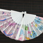 Ladies Fan With Shimmering Scale Pattern Lightweight Foldable Handheld Fan for Women