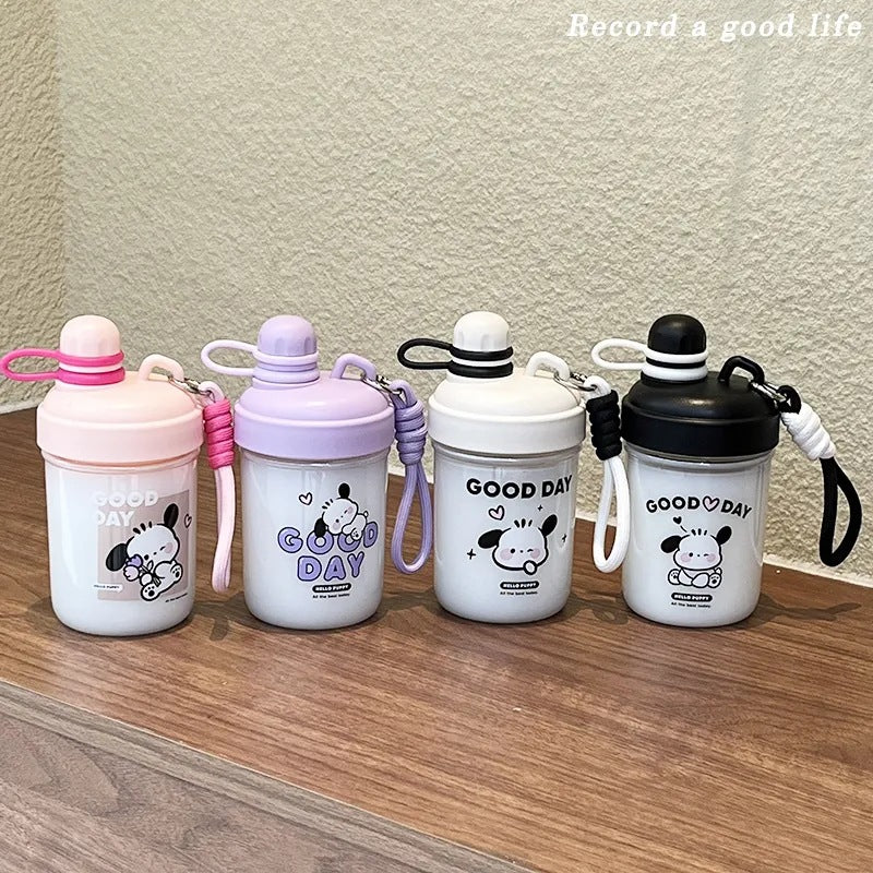 Women’s BPA-Free Water Bottle with Carrying Strap Leak-Proof Lightweight Portable