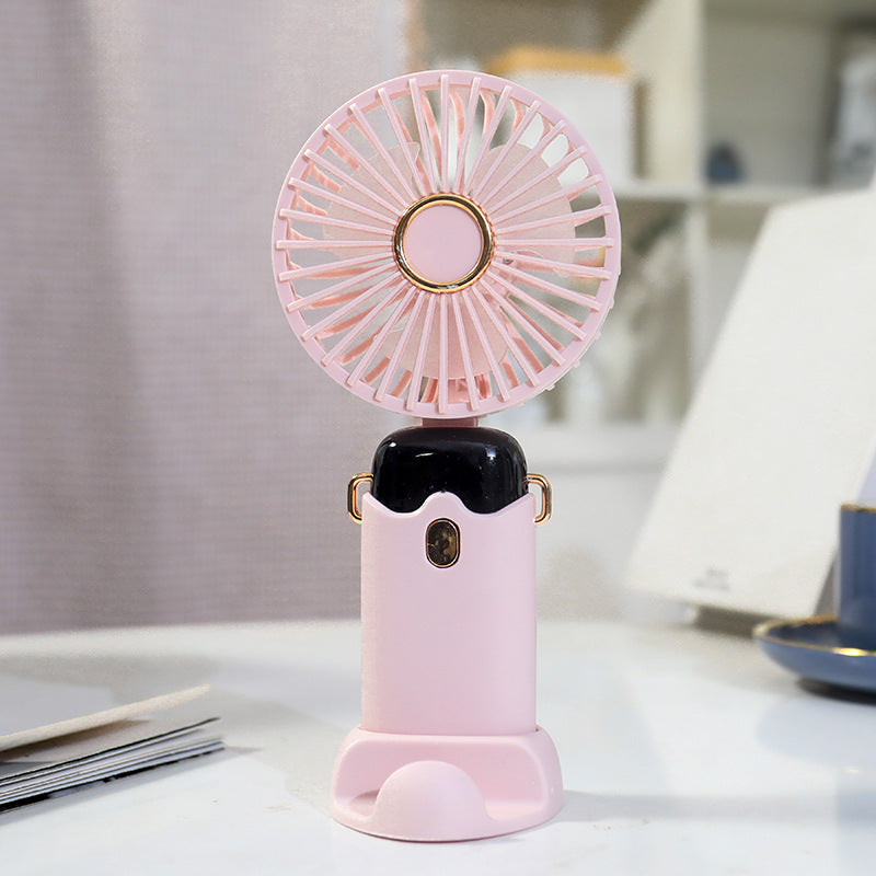 Portable Handheld Fan USB Rechargeable Flexible Tilt Compact Lightweight Personal Cooling Fan