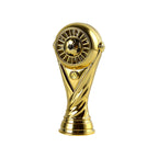 Ladies Football Trophy Figure 14cm Synthetic Resin Decorative Award