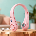 Rechargeable Portable Neck Fan Unisex Hands-Free Flexible Goosenecks Quiet Motor
