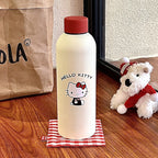 Insulated Water Bottle for Women Double-Walled Eco-Friendly Reusable Bottle with Dog Design and Flip Lid