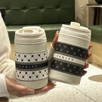 Insulated Water Bottle for Women with Secure Flip Cap and Animal Motif, Reusable and Eco-Friendly