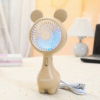 Portable Mini Hand Fan for Women USB Rechargeable Lightweight with Flexible Mounting and Cute Ear Design