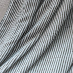 Cotton Throw Blanket for Sofa and Bed Striped Pattern Machine Washable Cozy Home Decor