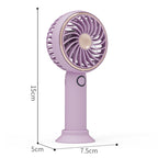 Women's Handheld Fan Ergonomic Design Three Speed Settings Compact Quiet Operation