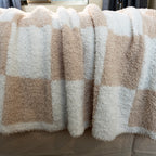 Brehn Cotton Blend Bath Towel Soft Absorbent Large Modern Geometric Pattern Neutral Colors