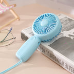 Portable USB Mini Fan with Ergonomic Handle Lightweight Quiet Personal Cooler