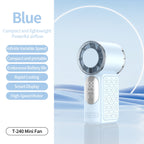 Harrow Portable Fan Rechargeable Quiet Compact Personal Fan with Adjustable Speed and LED Display