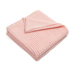 Brehn Women’s Knitted Cotton Throw Blanket Cozy Soft Wavy Design Machine Washable