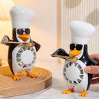 Table Fan USB Powered Quiet Adjustable Tilt Penguin Design Portable Desktop Fan