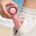 Portable Handheld Fan High-Capacity Rechargeable Battery Multiple Speeds Compact Design