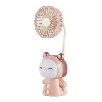 Portable Hand Fan with Adjustable Flexible Head Lightweight and Compact