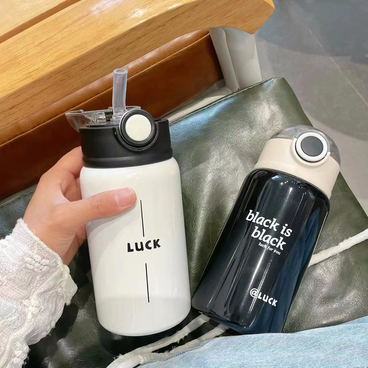Kids Water Bottle BPA-Free Leak-Proof Fun Design Compact Size for School and Travel
