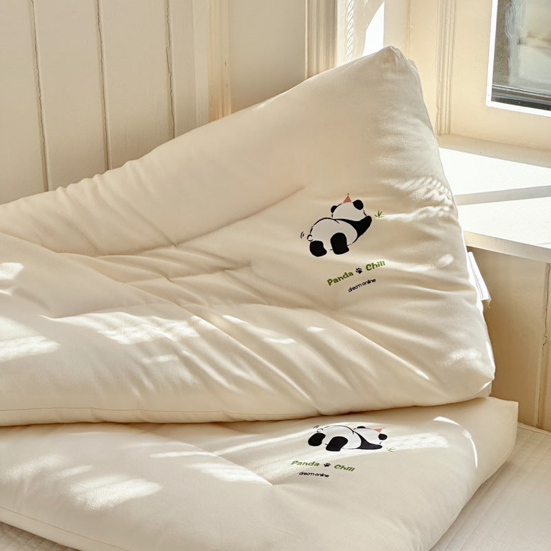Bowlift Women’s Ergonomic Pillow Soft Hypoallergenic Neck Support with Playful Panda Design