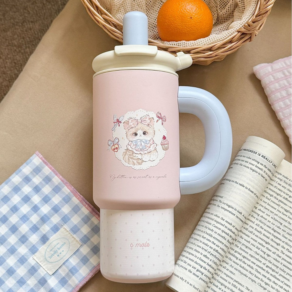 Women’s Multi-Purpose Insulated Drink Container Leak-Proof Lid Ergonomic Handle Large Capacity