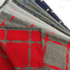 Ladies Scarf Soft Fleece Blend Warm Elegant Geometric Pattern Wrap